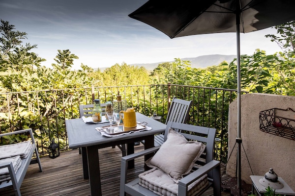 terrasse avec vue accĂšs direct cuisine