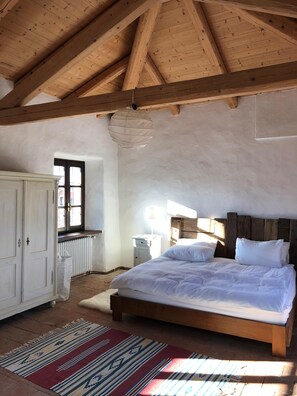 5 bedrooms, desk, iron/ironing board, travel cot
