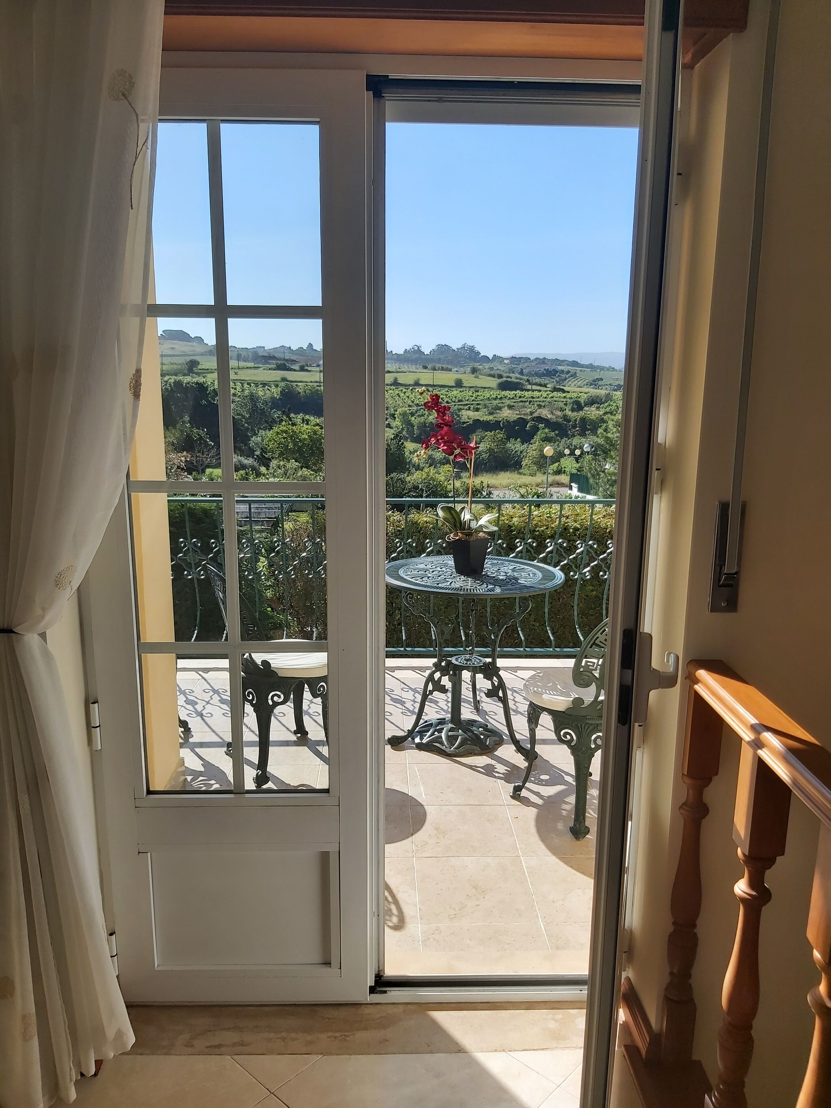 Hallway to Balcony..lovely for breakfast!