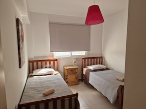 2 bedrooms, iron/ironing board, travel cot, WiFi