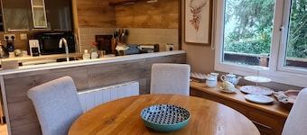 Rowan Tree Lodge with Hot Tub, a beautiful Woodland Retreat in Shropshire