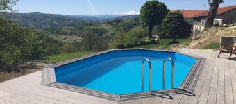 élégante grande ferme privée dans les vignes avec nouvelle piscine