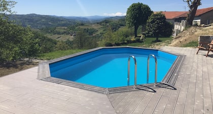elegante gran casa de campo privada en los viñedos con piscina nueva