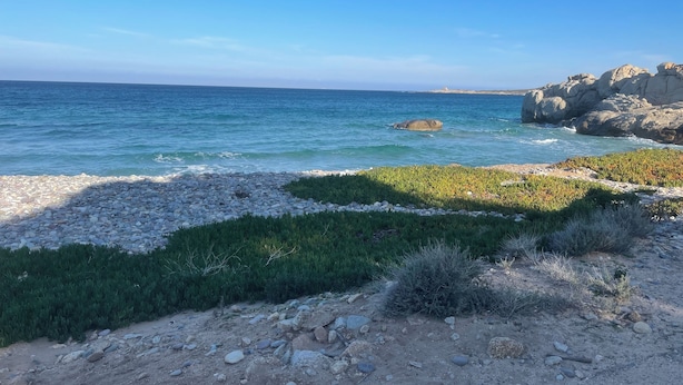 A coastal landscape with rocky terrain, a clear sky, and the sea. - House of character in Feliceto Corsica, classified 4 stars (Feliceto)