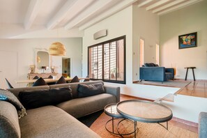 TV, fireplace, DVD player, books