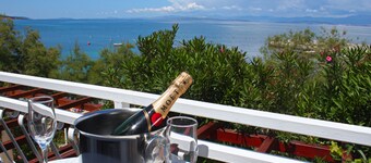 Villa Mirca direct on a beach - Sea view from your bed! Rented by local host