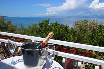 Villa Mirca direct on a beach - Sea view from your bed! Rented by local host