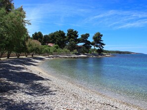 Beach nearby, sun-loungers