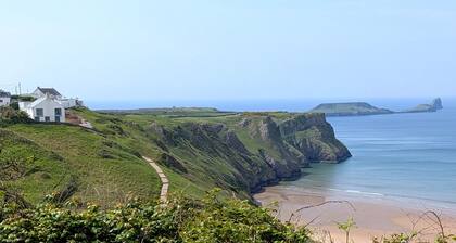 4 * Self Contained annexe avec une vue imprenable sur la campagne Gower