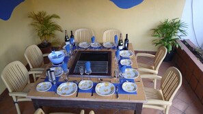 Opções para refeição ao ar livre