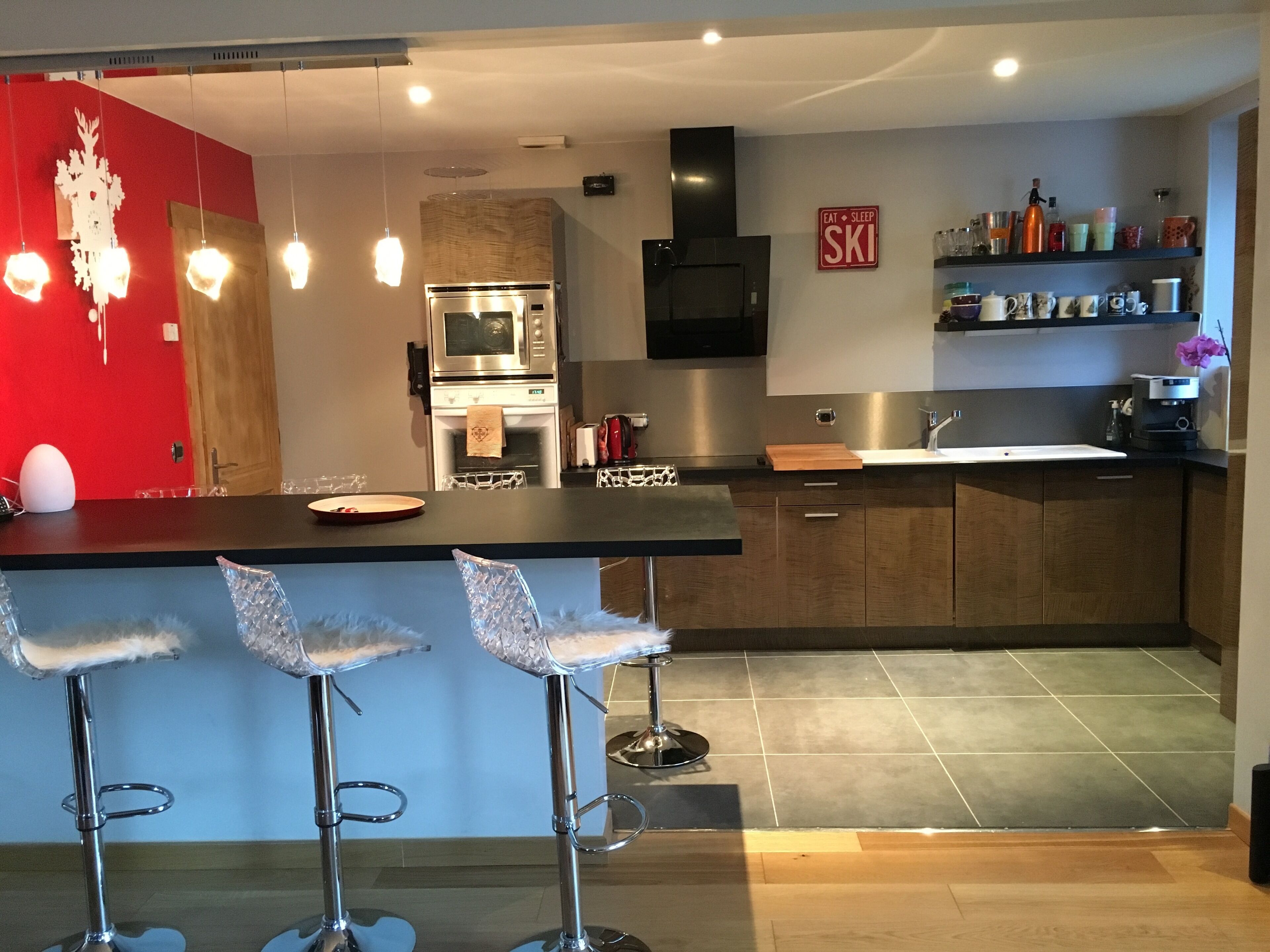 Large and beautiful apartment 130m2 village center GRD BORNAND + private parking