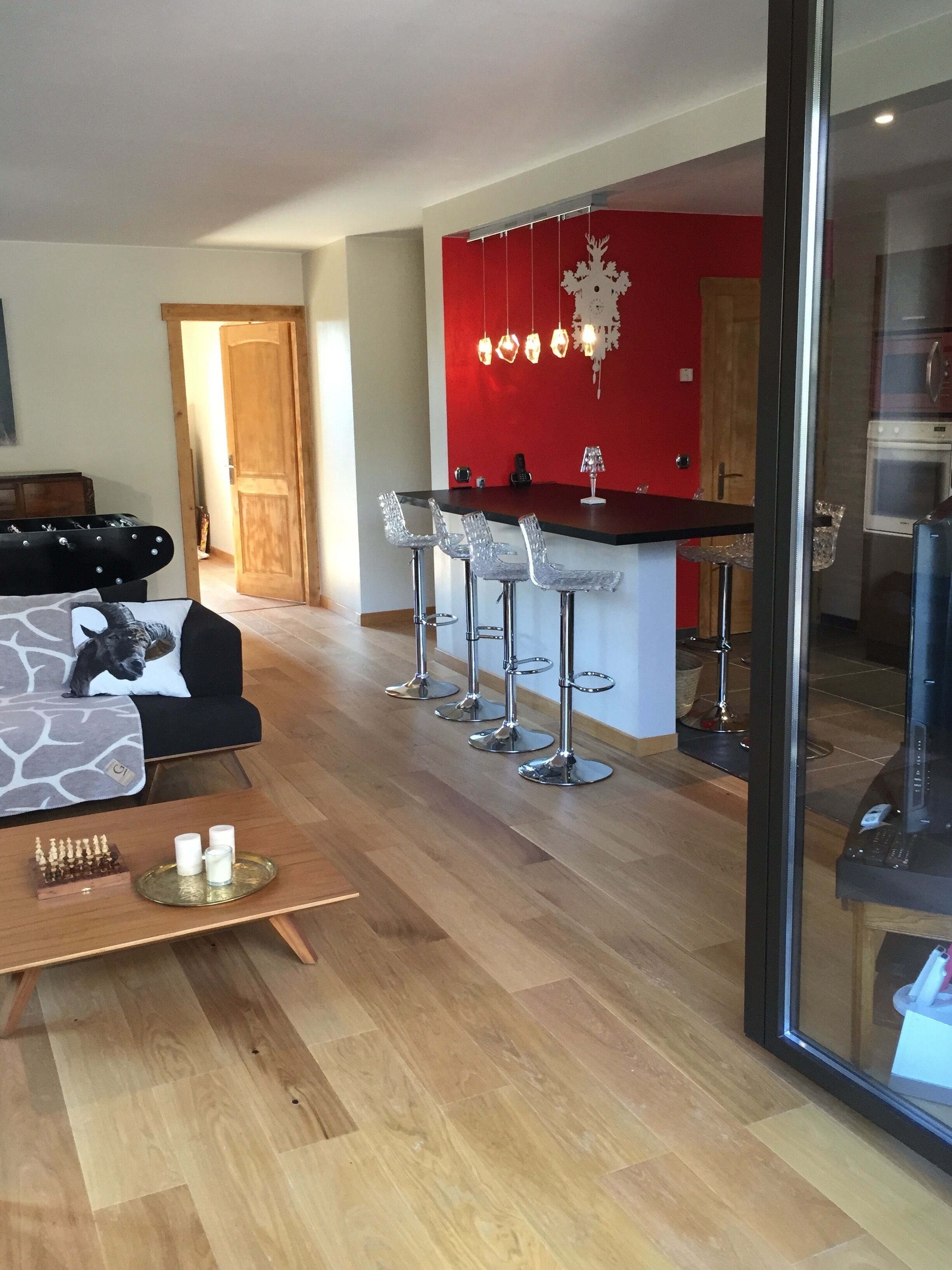 Large and beautiful apartment 130m2 village center GRD BORNAND + private parking
