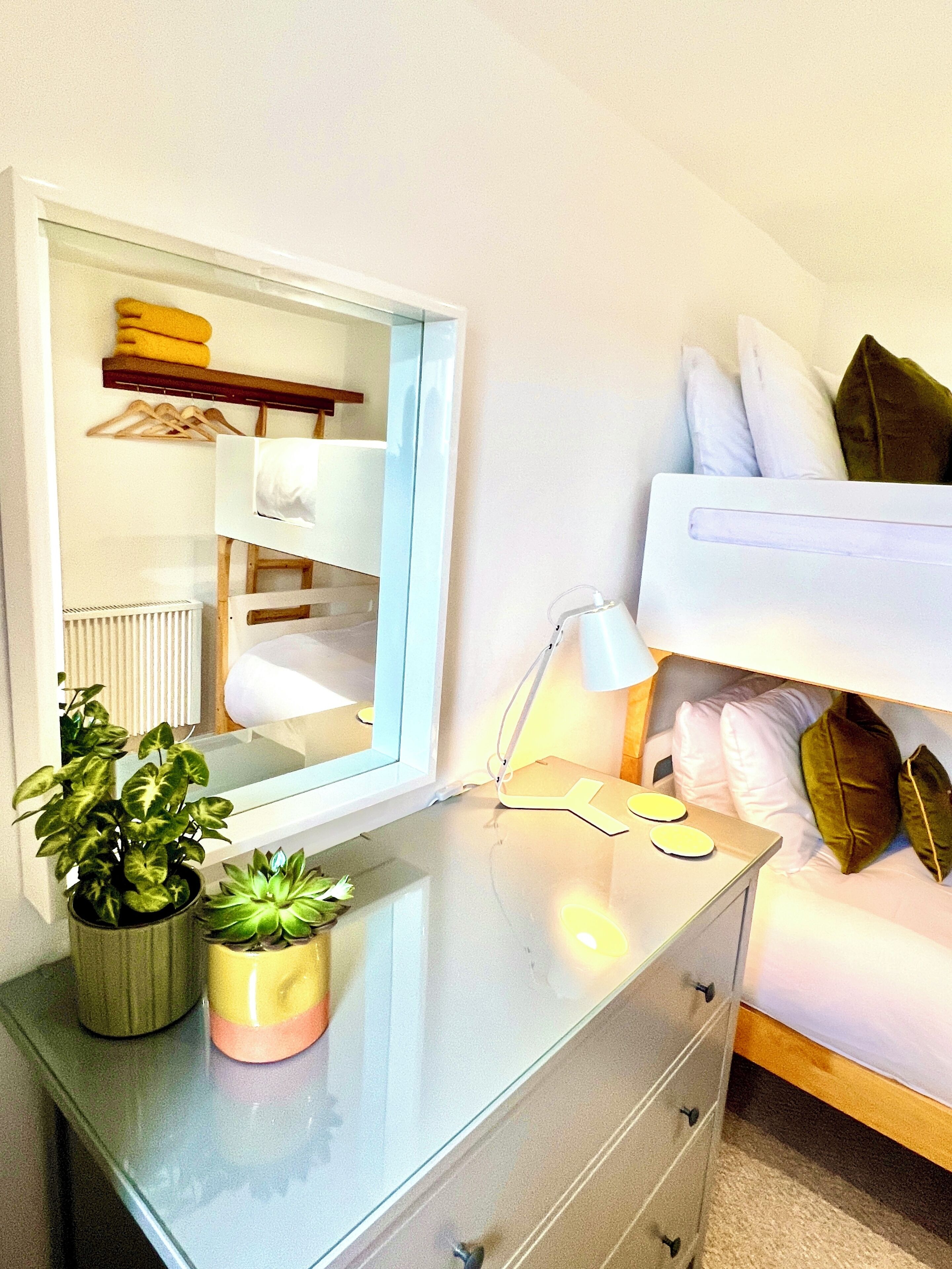 2 bedrooms, iron/ironing board, travel crib, free WiFi