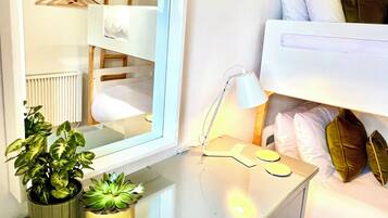2 bedrooms, iron/ironing board, travel crib, free WiFi