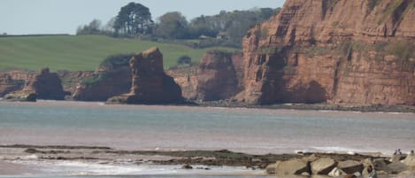 Beach nearby, sun-loungers
