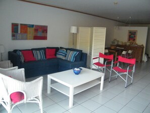 TV, DVD player, stereo