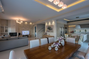 Interior - Luxury villa,heating pool superior facilities ideal for families, free transfer (Achlia)