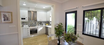 Modern villa on the beach, large private pool, BBQ, many flowers very quiet.