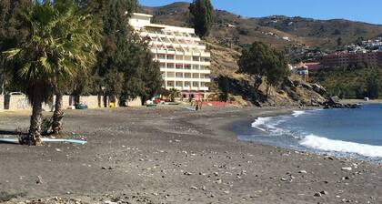 Modern villa on the beach, large private pool, BBQ, many flowers very quiet.