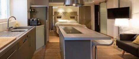 Apartment 1 open plan kitchen