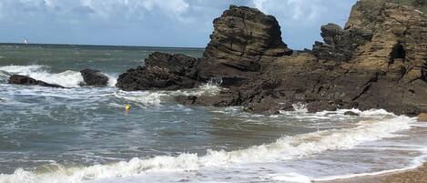 Aan het strand, ligstoelen aan het strand