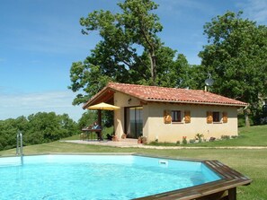 Outdoor pool - Peaceful Gite + PRIVATE Pool Exclusively for you +Magnificent Panoramic Views (Lalanne)