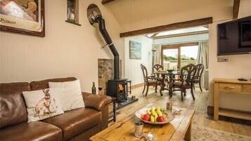 Télévision, cheminée