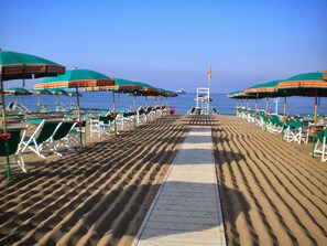 Vlak bij het strand