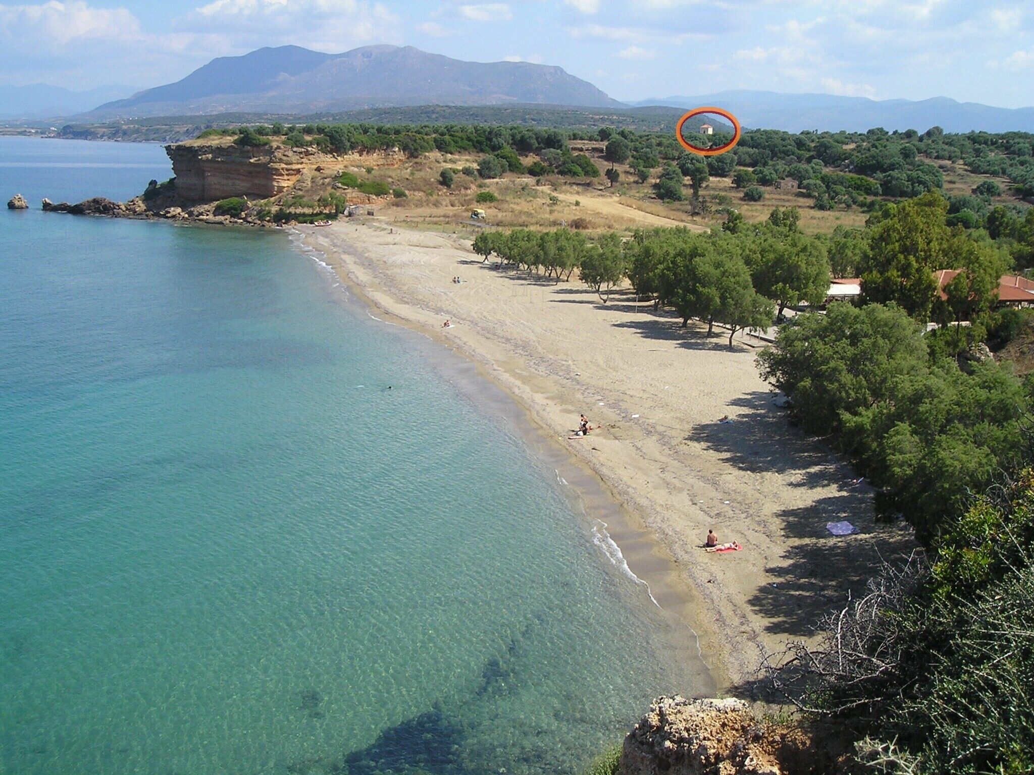 The house and Boza's beach