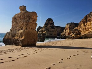Vlak bij het strand