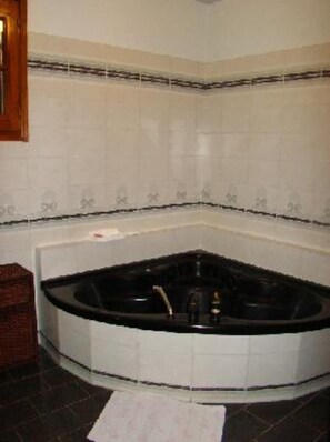 Hair dryer, towels, toilet paper
