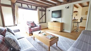TV, DVD player, stereo - Chequer Tree Oast - Stunning Converted Oast House between Ashford and Tenterden (Ashford)