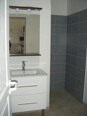 Shower, hair dryer - Villa La Loubine in the village of Chefmalière (Saint-Pierre-D'oléron)