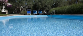 Villa Paolina: private pool, large shady patio, front garden.