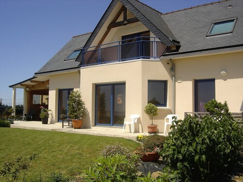 Aubergewöhnliche blick das meer von halbinsel Crozon