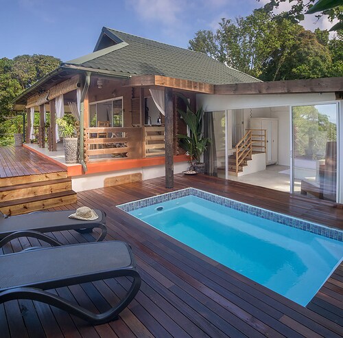 Privater Pool + Kostenloses WLAN + Außendusche
La Pointe Beach Huts