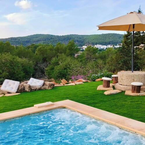 Rural tourist housing in the quiet countryside of Ibiza.
