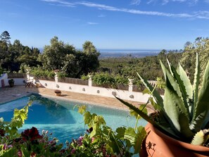 A heated pool, pool loungers - Mountain Retreat in Magical Setting with Heated Pool and Beautiful Garden (Monchique)