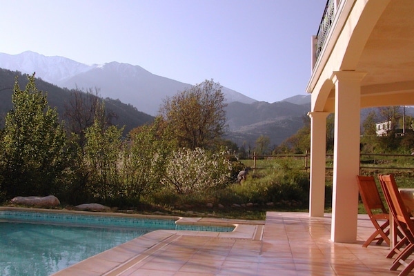 Amazing mountain views from the pool terrace