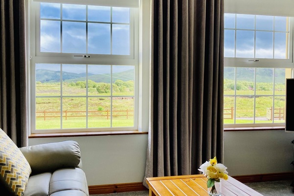 Lounge with stunning views of Ireland’s highest mountain