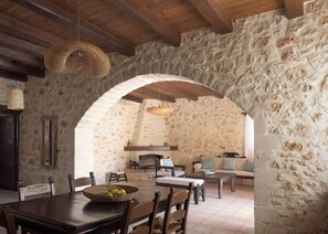 Dining - Nestor Villa, with Heated Pool & Absolute Privacy (Rethymno)