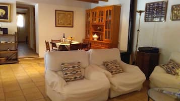 Fernseher, Kamin, DVD-Player