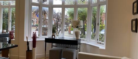 Télévision, lecteur de DVD, livres