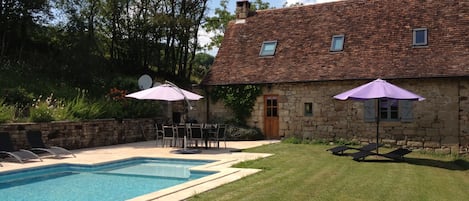 حمّام سباحة خارجي، حمّام سباحة مُدفَّأ