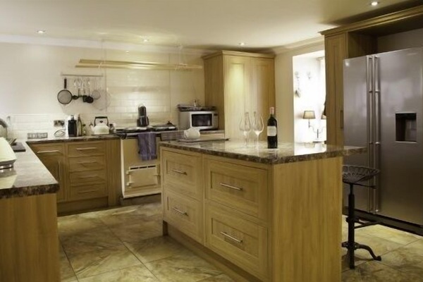 Fully fitted kitchen with AGA cooker