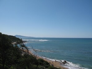 在海滩