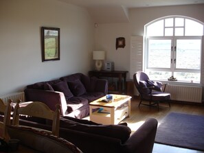 Smart TV, DVD player, books, stereo