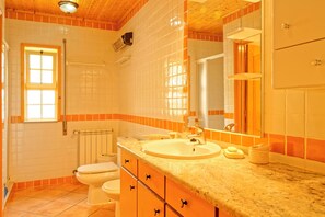 Shower, eco-friendly toiletries, hair dryer, bidet - Your country house with pool (Ribeiradio)