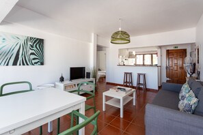 Smart TV, DVD player, books