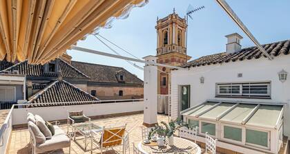 Luxury House in Seville Centre Opposite Historical Buildings. Ample Roof Terrace